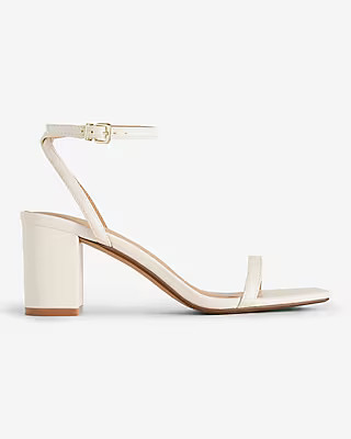 Block Mid Heeled Sandals | Express