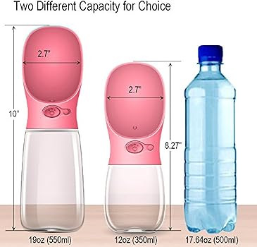 MalsiPree Dog Water Bottle, Leak Proof Portable Puppy Water Dispenser with Drinking Feeder for Pe... | Amazon (US)