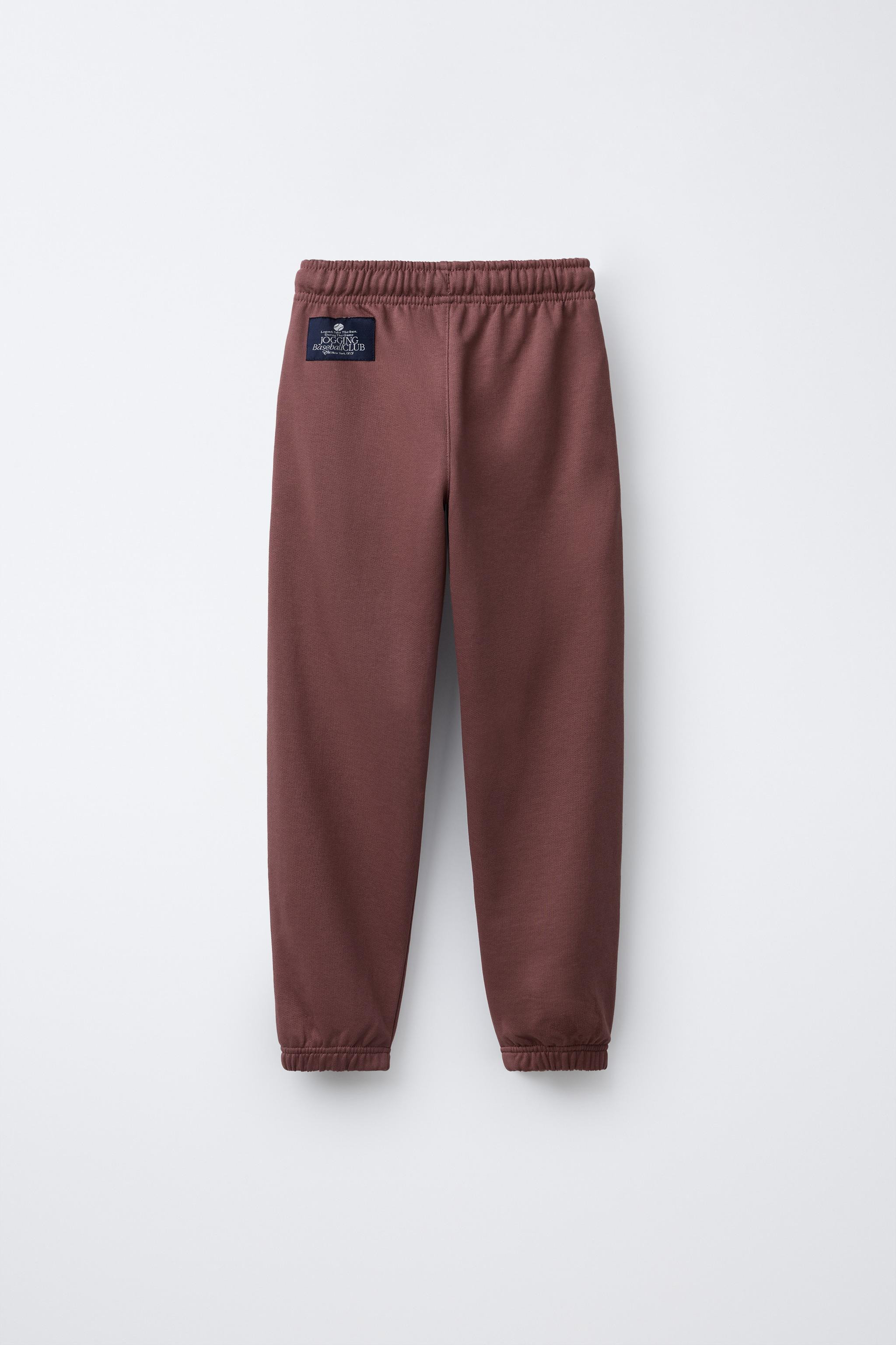 EMBROIDERED NUMBER JOGGING PANTS | Zara US