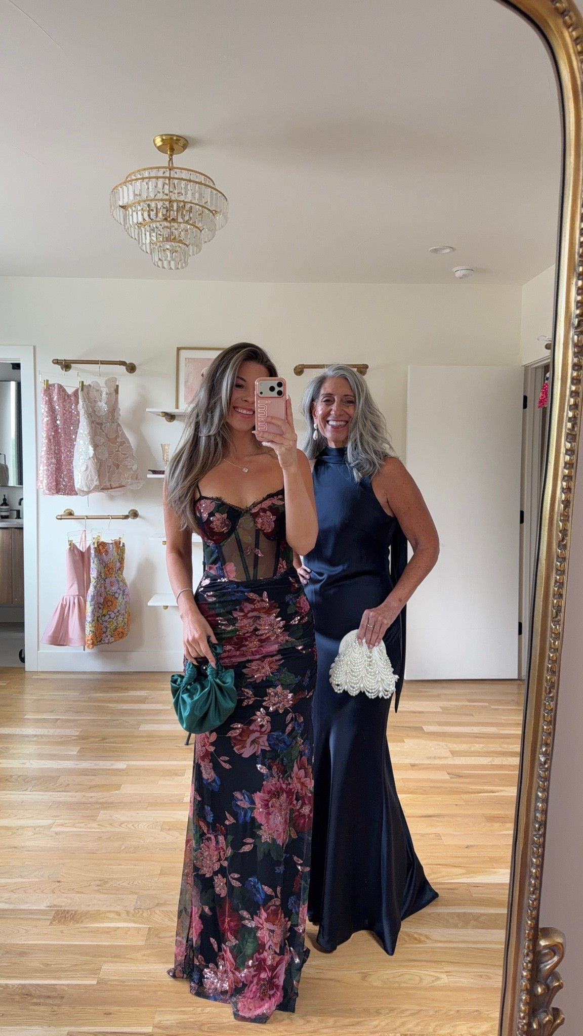 black corset gown with a sheer bodice and sequin floral print, navy satin sleeveless gown with a high neckline and tie on back mom and me formal wedding guest and mother of the bride dresses 💍

lulus code: emerson20 (first purchase)
electric picks code: emerson20

I’m 5’4” and wear a size small/2 

mom is 5’4” and wears a medium/6

fall wedding guest dresses, wedding guest dresses, cocktail dresses, semi-formal dresses, black tie wedding guest dresses, destination wedding guest dresses, garden party dresses, wedding guest outfit ideas, mom & me outfits, mom & me dresses, matching outfits, mother daughter outfits, family photo outfits, wedding guest dresses, mother of the bride, mother of the groom, wedding guest outfit ideas

#LTKgrwm #LTKWedding #LTKootd