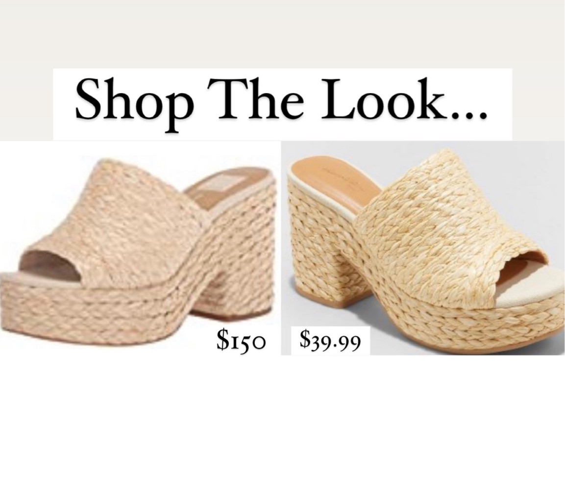 Shop the look Dolce Vita Elora heels
Sandals
Raffia
Natural 
Wicker
Target finds 
Target style 
Look for less
Affordable 
Summer sandals
Block heel
Slip on
Slide on
Preppy
Classic
Vacation shoes 
Amazon finds 
What to pack
Platform


#LTKSeasonal #LTKshoecrush #LTKunder50