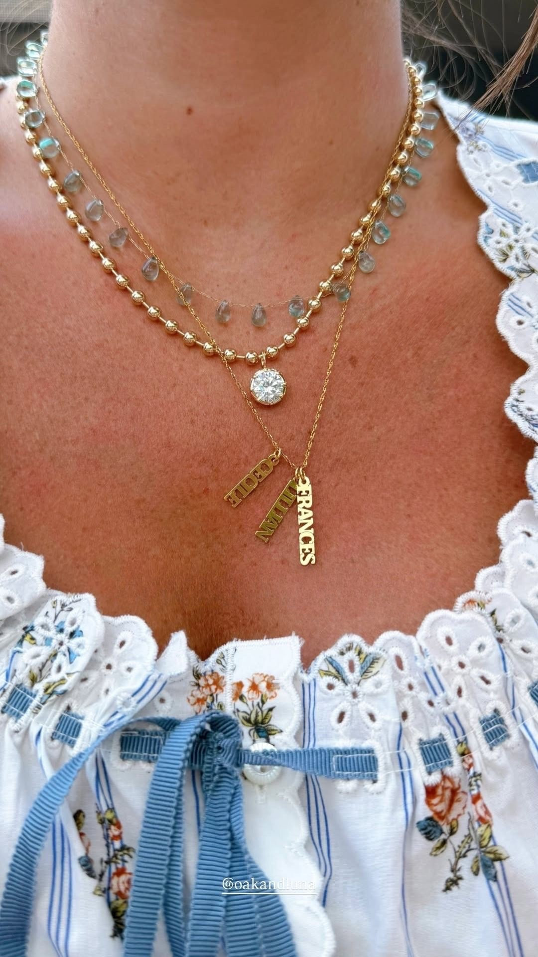 Current necklace stack 🤍