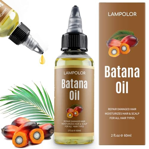 RAW Batana Oil for Hair Growth, Dr Sebi Organic Unrefined Batana Oil from Honduran, 100% Pure & Natural Hair Growth for Thicker & Stronger Hair - 2 FL OZ - 60Ml - 1Pack | Amazon (US)