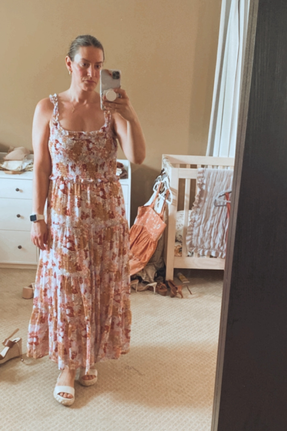 Spring Florals will forever be in style 💐
.
A good maxi dress will see you through multiple seasons. This tiered floral dress is a staple of my spring, summer, and fall wardrobe. 
.
The length makes it weary to wear when it’s cooler simply by adding boots and a cardigan or jacket. 
.
Summer is breezy with bare shoulders and open toes. 
.
What’s your favorite thing about a maxi dress? 

#LTKSeasonal #LTKstyletip #LTKparties