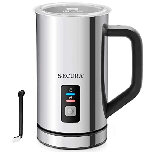 Secura Milk Frother, Electric Milk Steamer Stainless Steel, 8.4oz/250ml Automatic Hot and Cold Fo... | Amazon (US)
