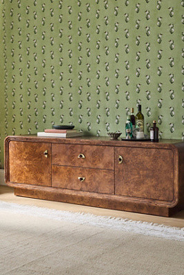 Betti 76" Burl Wood Media Console | Anthropologie (US)
