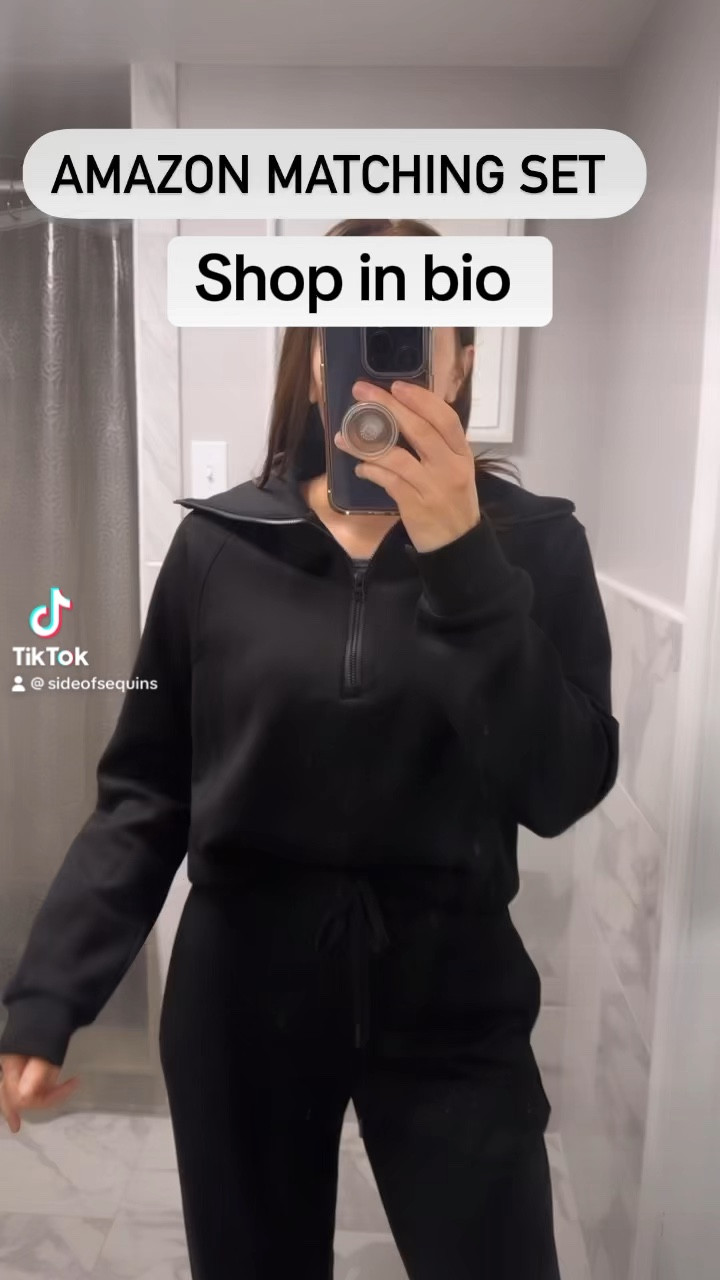 Amazon matching set of my dreams - length is perfect for petites! 

Lots of colors 