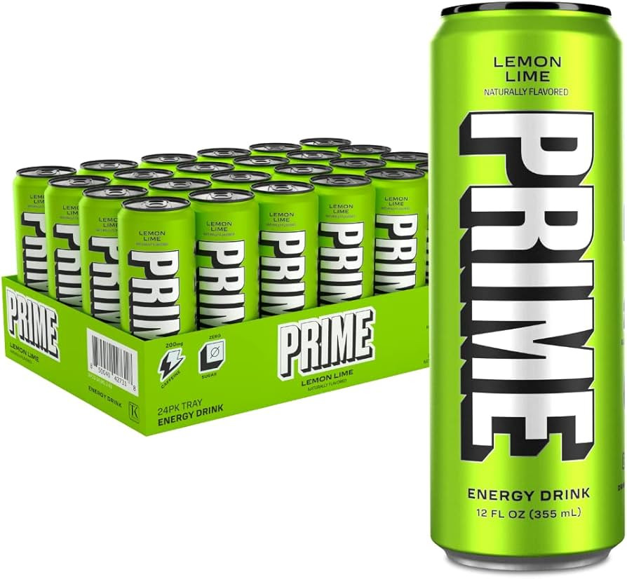 PRIME Energy LEMON LIME | Zero Sugar Energy Drink | Preworkout Energy | 200mg Caffeine with 355mg... | Amazon (US)