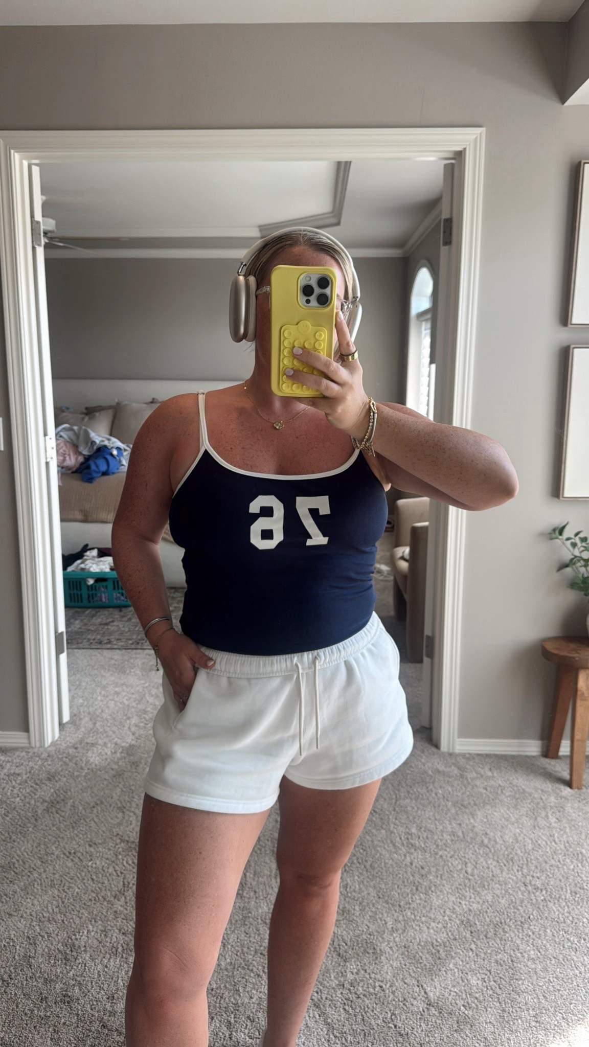 Midsize Cute and Comfy Lounge Outfit 💙🤍

#LTKMidsize #LTKFindsUnder50 #LTKFindsUnder100