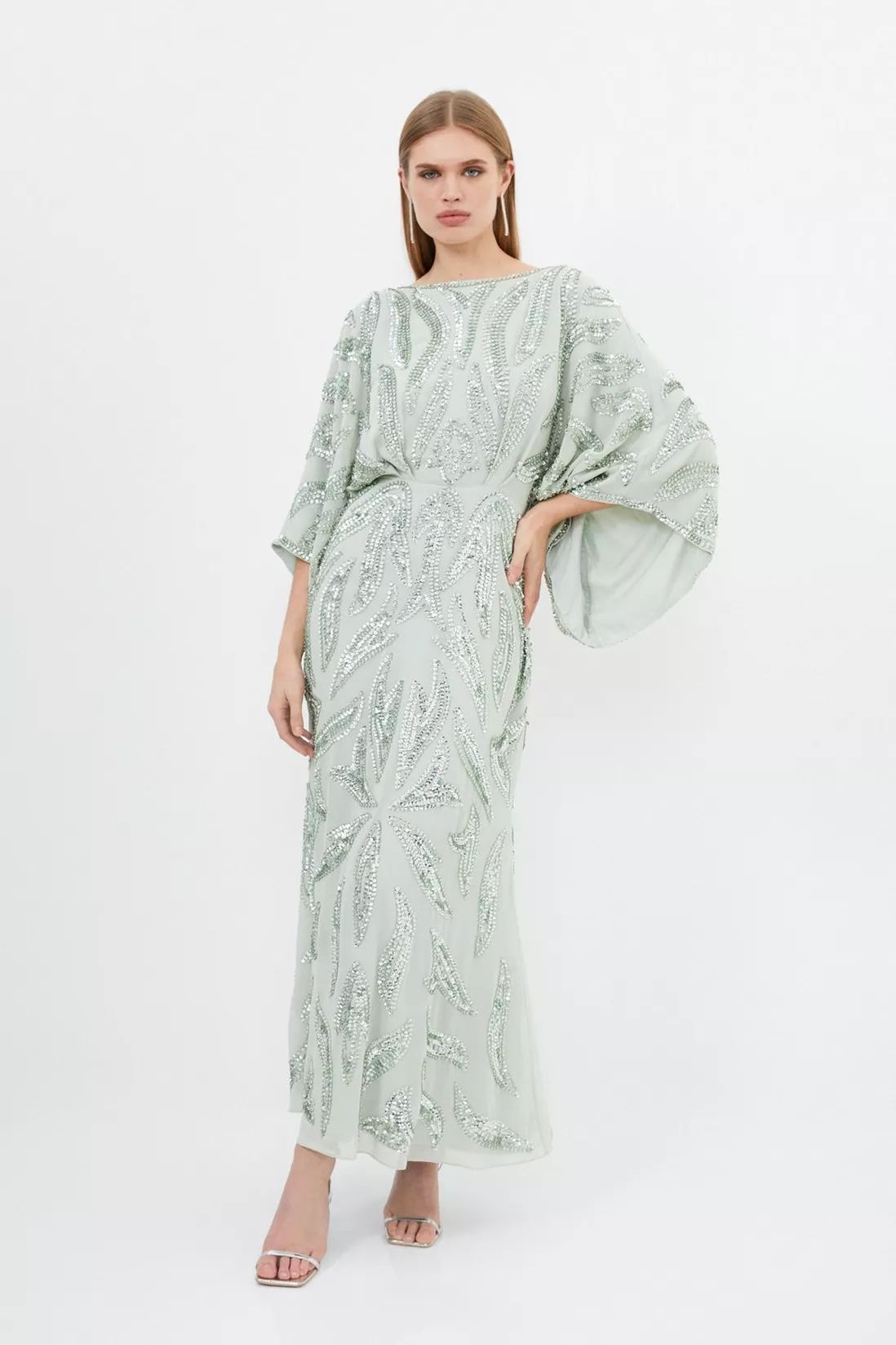 Embellished Woven Maxi Dress | Debenhams UK