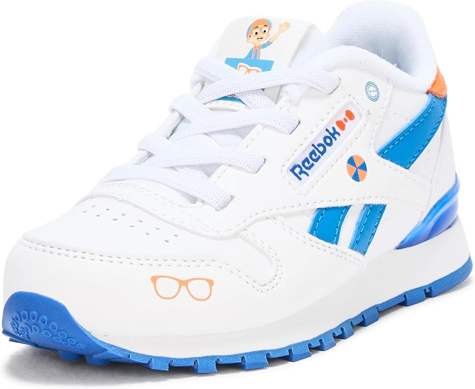 Reebok Baby-Boy's Blippi Kid's Classic Leather Step N' Flash Sneaker | Amazon (US)