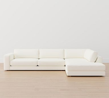 Carmel Lounge Square Arm Upholstered Return Bumper Sectional | Pottery Barn (US)