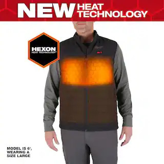 Men's Large M12 12V Lithium-Ion Cordless AXIS Brown Heated Vest Kit with (1) 2.0 Ah Battery and C... | The Home Depot