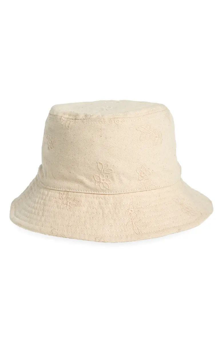 Madewell Eyelet Cotton Twill Bucket Hat | Nordstrom | Nordstrom