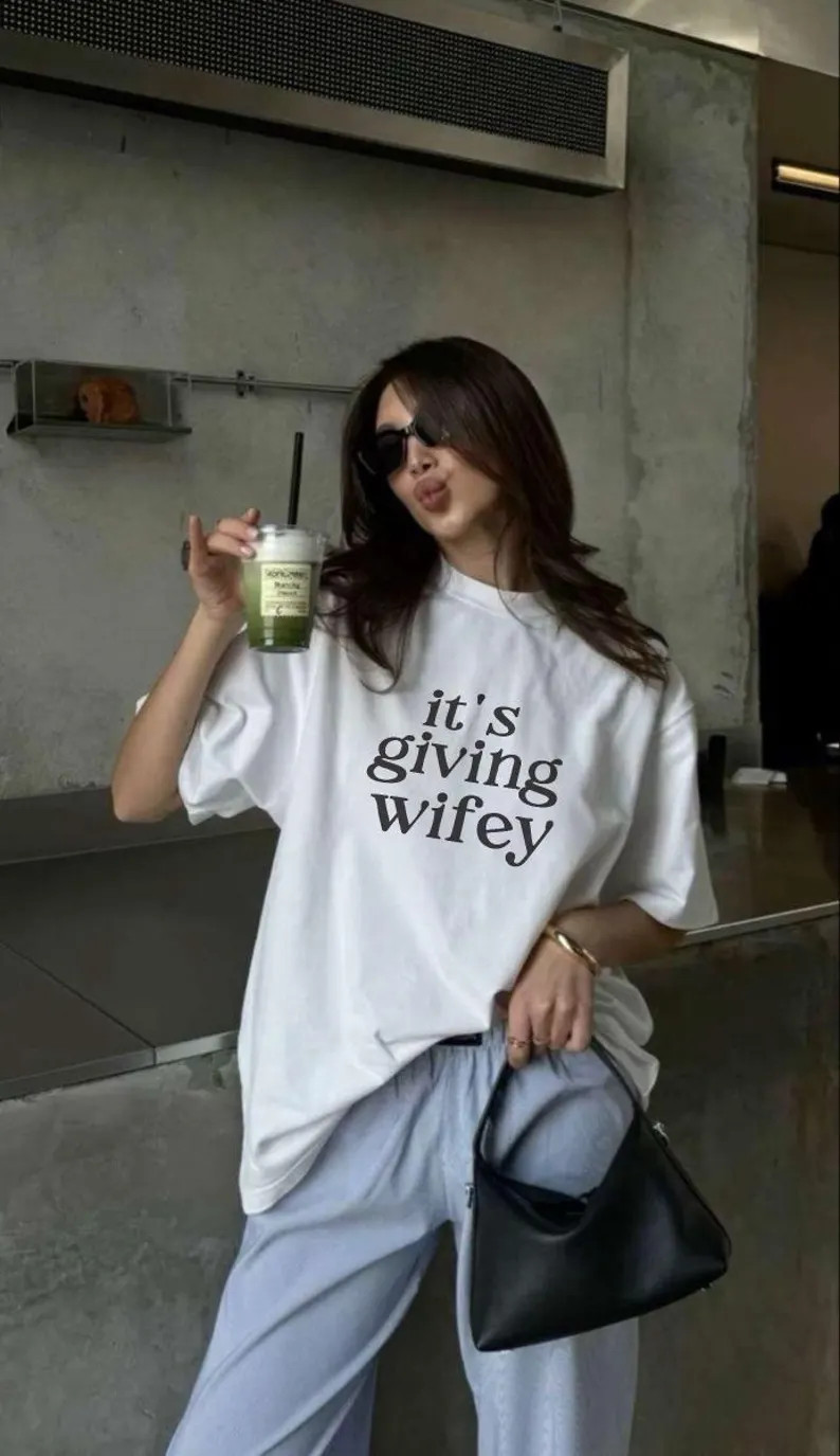 Its Giving Wifey T-shirt - Bride to Be Shirt, Newlywed Tee, Custom Engagement Gift, Honeymoon Out... | Etsy (US)