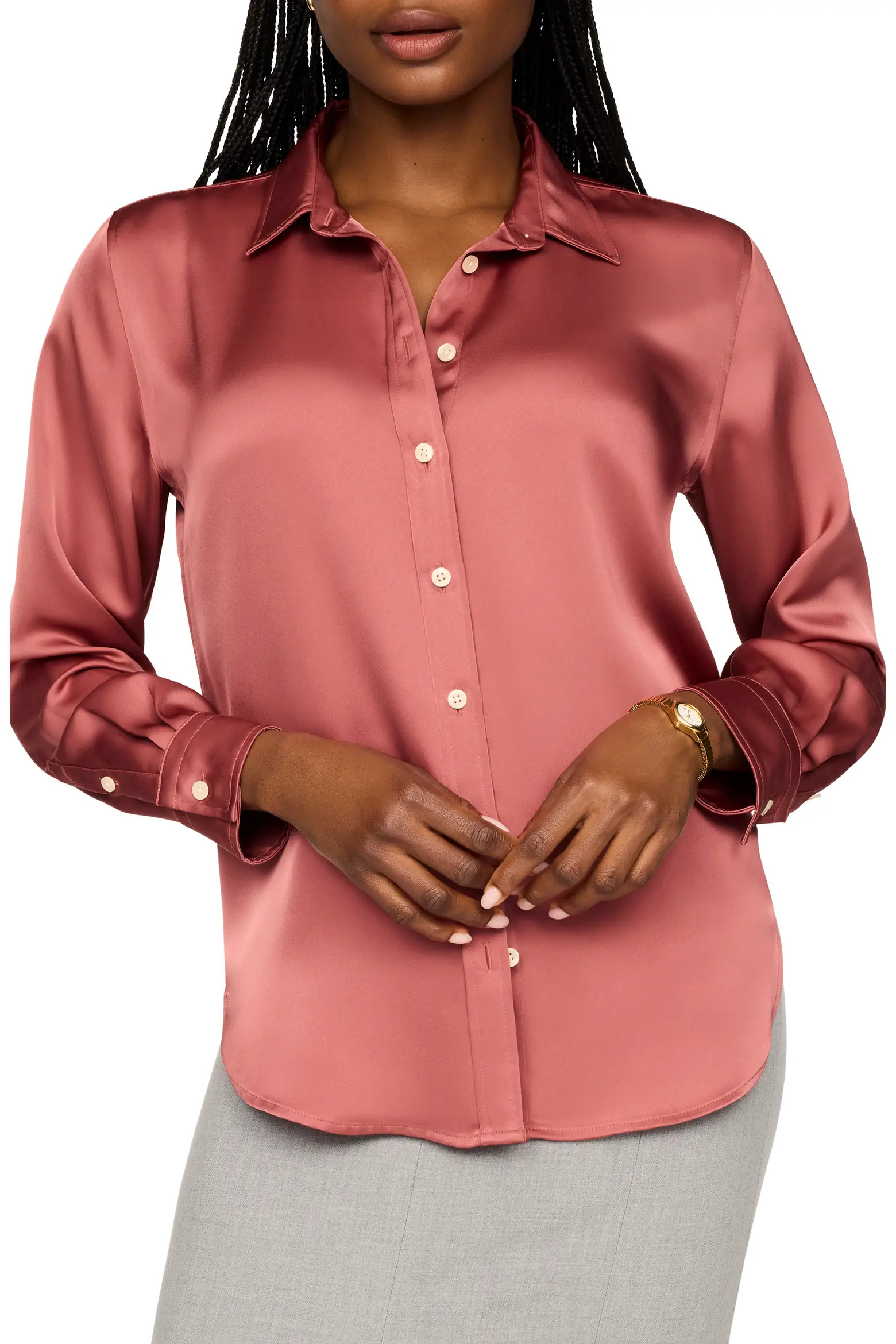 Better Than Silk Button-Down Shirt (Women) | Nordstrom | Nordstrom