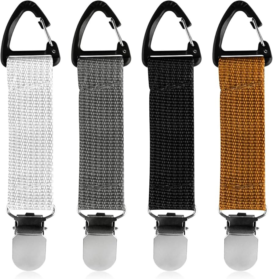 4pcs Hat Clips for Travel On Bag, Portable, Hands-Free Quick Access, Beach Hats, Baseball Caps fo... | Amazon (UK)