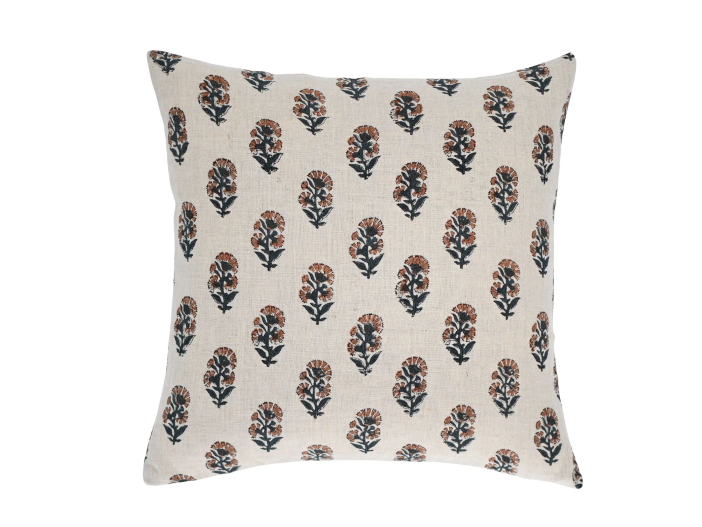 Buy Lucy Block Print Pillow Cover Online | Maple Village Lane