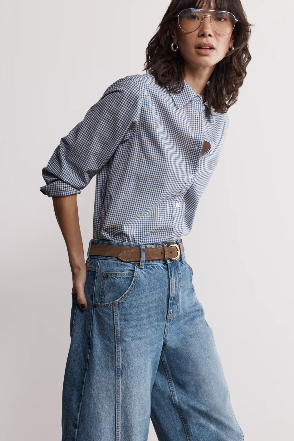 Elma Shirt - Midnight Gingham | WYSE London