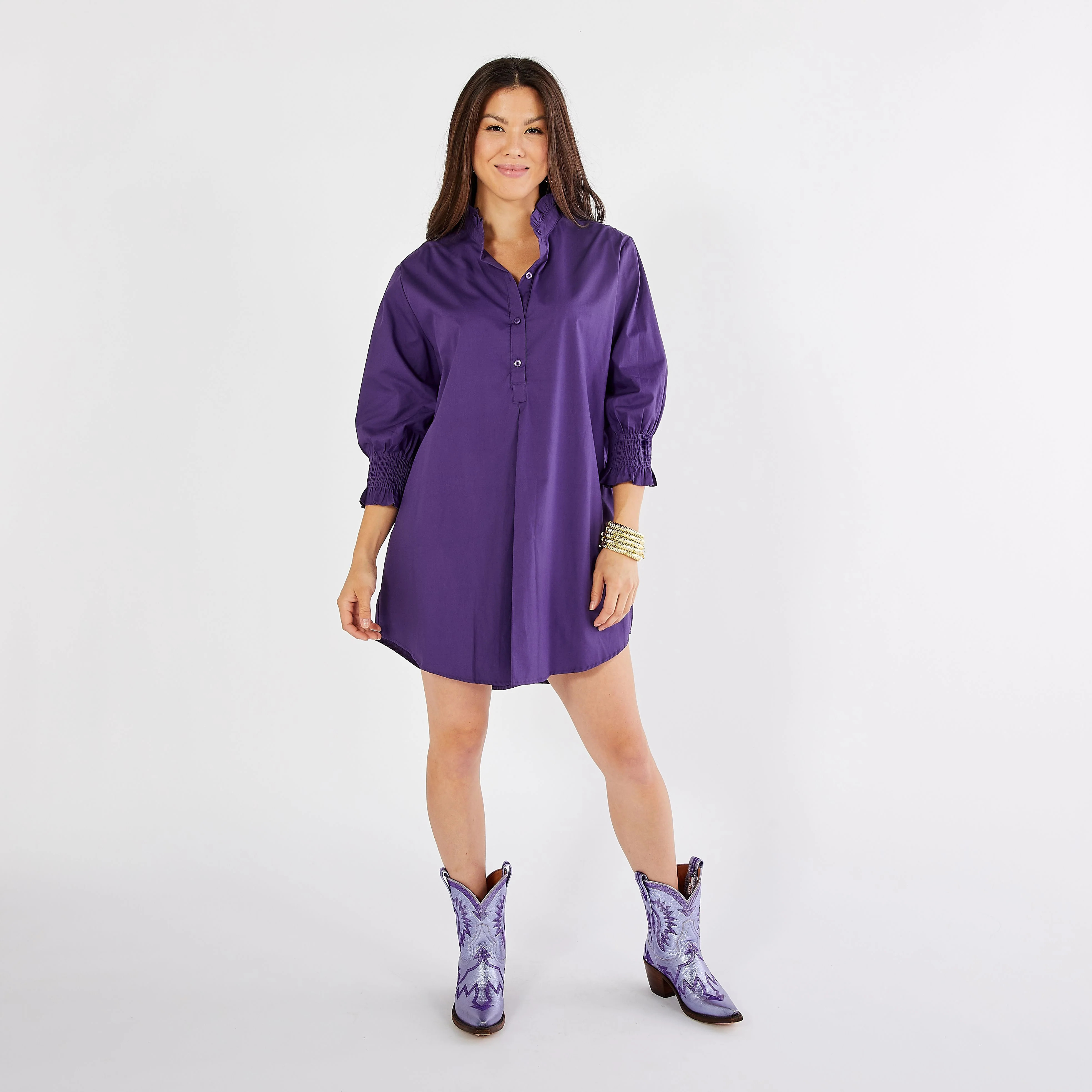 Kimberly Dress- Purple | Shop BIRDIE