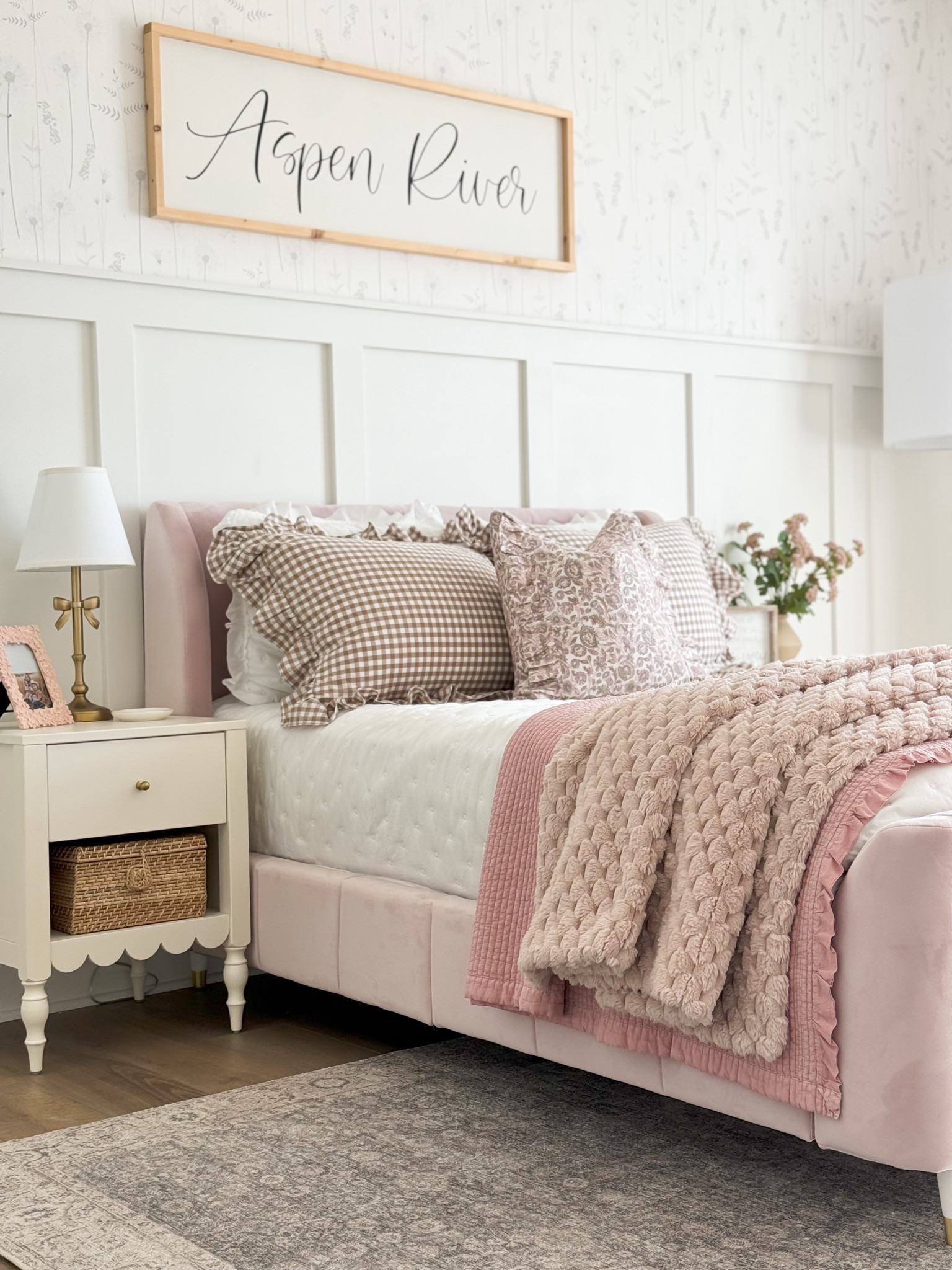 I’m absolutely loving the new rug in Aspen’s room! It’s the ideal neutral piece for the holiday season.

Take a look at this area rug inspiration for girls’ bedrooms—it’s great home decor that complements the bedding, nightstand, and end table beautifully. A must-have for creating a festive kids’ room!

#LTKSeasonal #LTKKids #LTKHome