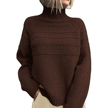 PRETTYGARDEN Women's Chunky Knit Mock Neck Pullover Sweaters | Amazon (US)