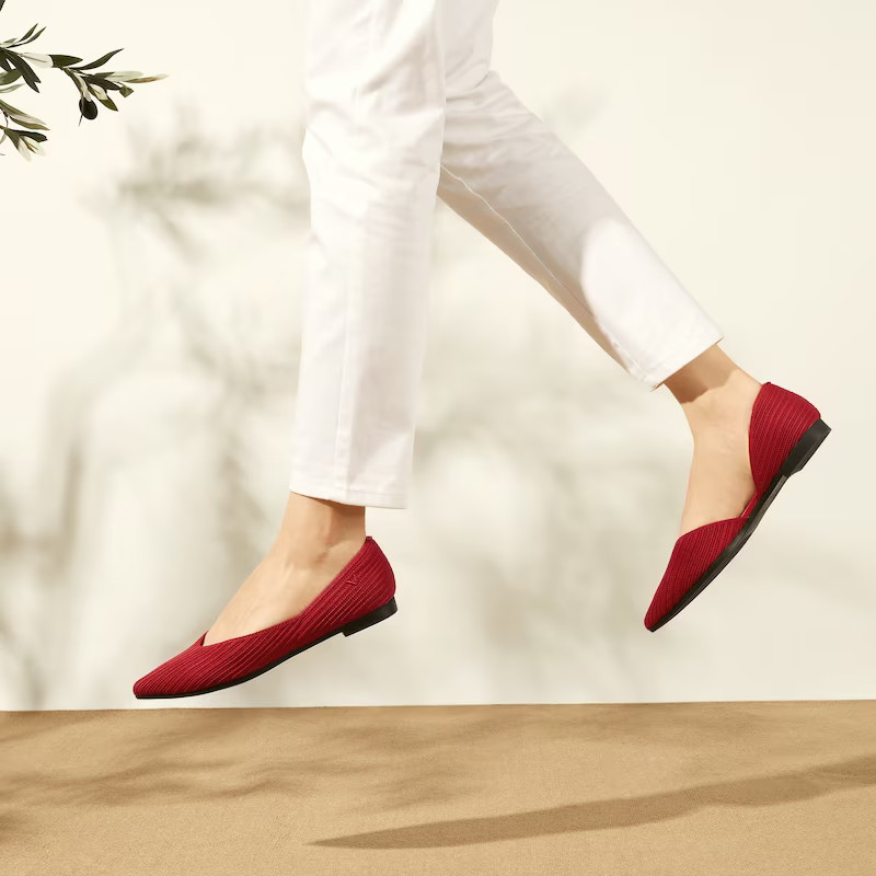 Pointed-Toe Flats (Melia) | VIVAIA