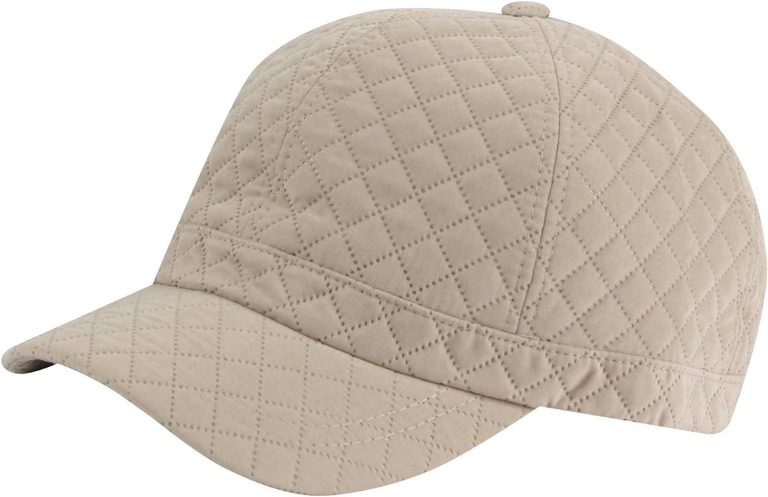 RaOn B729 New Diamond Quilted Pattern Short Bill Adjustable Hat Baseball Cap Truckers | Amazon (US)