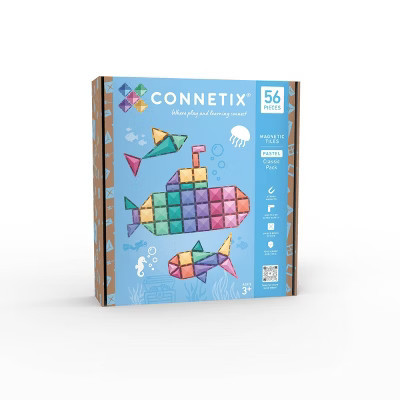 CONNETIX Magnetic Tiles Pastel Classic Pack 56pc | Target