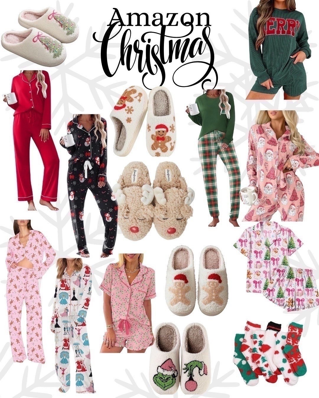 Cutest Christmas pajamas and slippers!  Christmas pajamas for women. Christmas slippers. Cozy Christmas. Matching set pajamas for Christmas. Amazon Christmas 
#LTKStyleTip


#LTKSeasonal #LTKselfcare #LTKHoliday