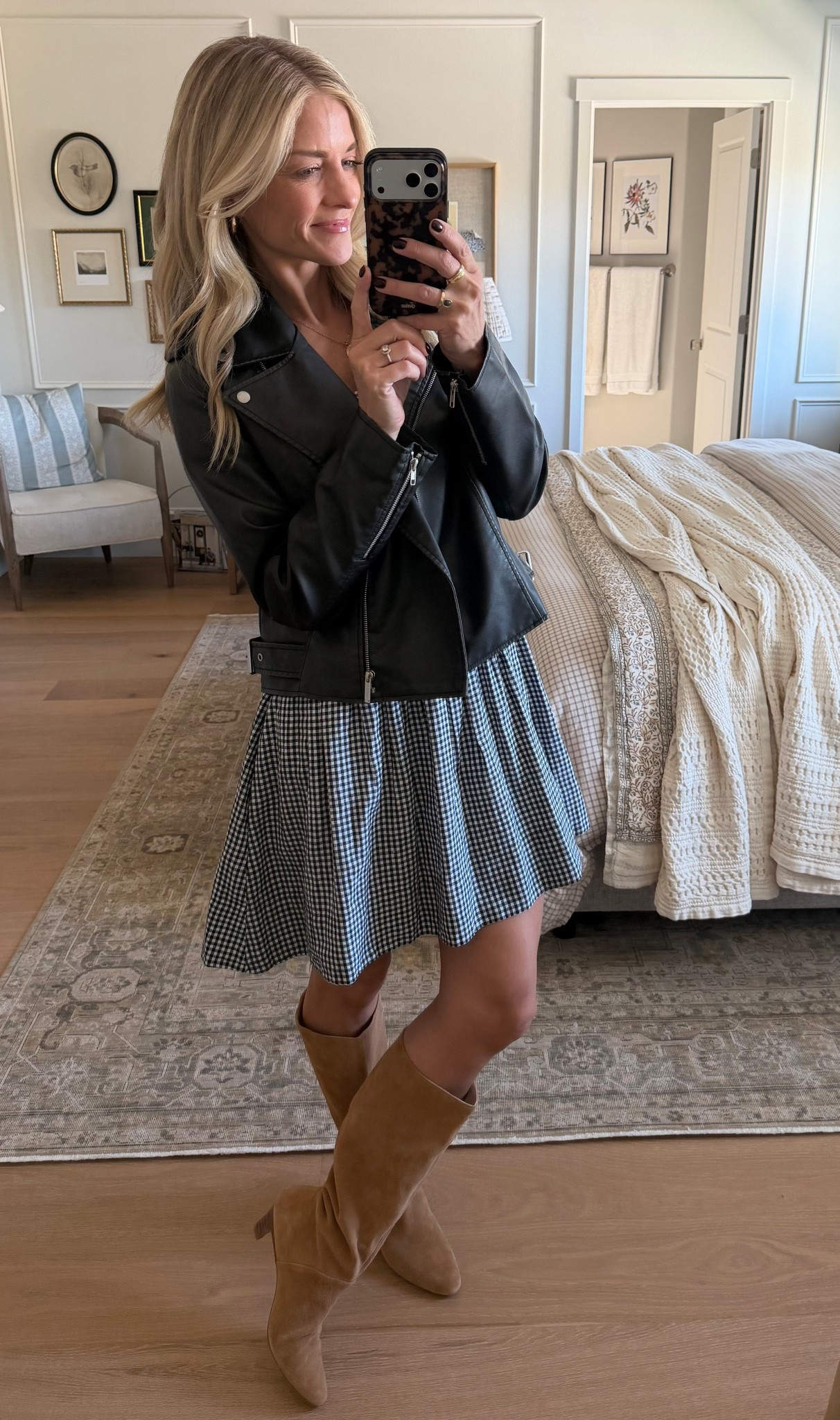 I’m so glad I got to pull out my new leather jacket for the Benson Boone concert tonight! Wearing my true size small.

#LTKStyleTip #LTKOver40 #LTKFindsUnder100