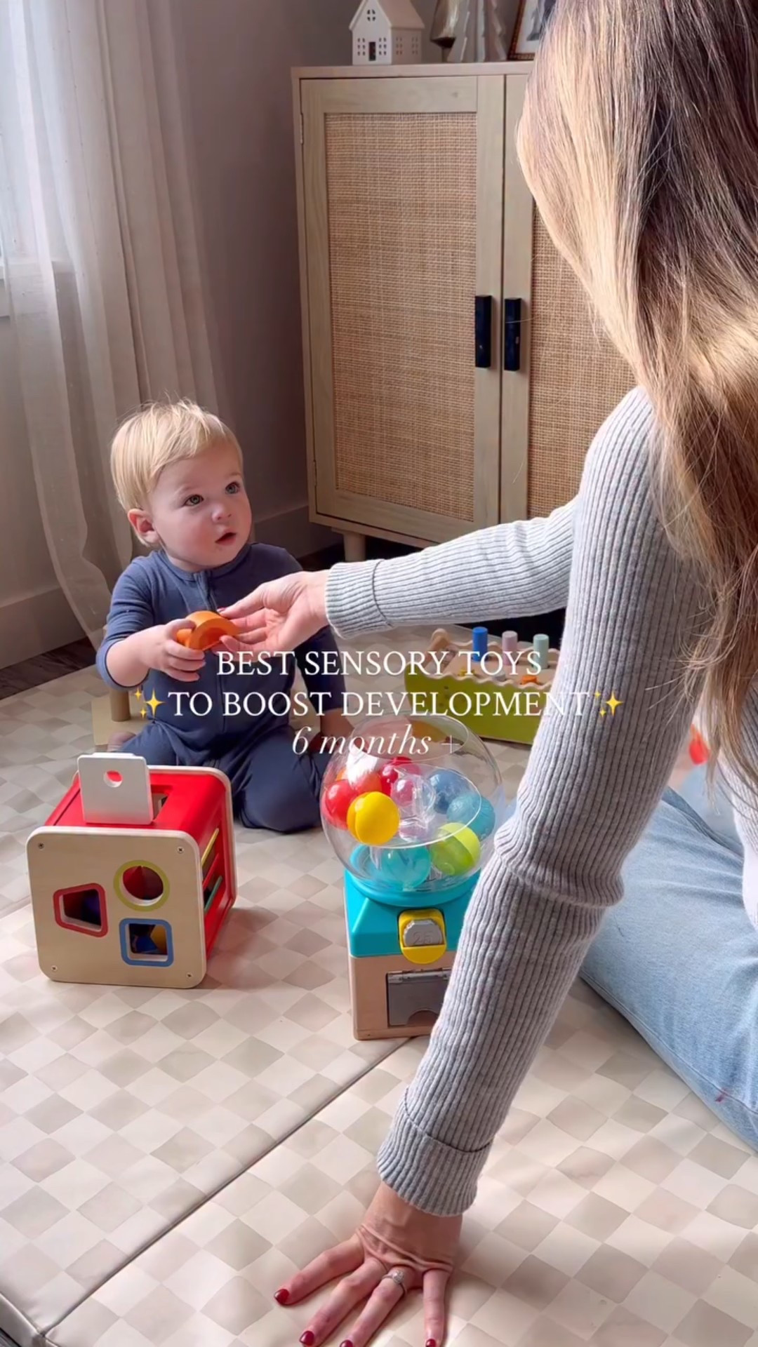 The BEST sensory toys to boost your baby’s development! All of these work on cause & effect learning, fine motor skills, or sensory exploration 🌈

Comment ✨TOYS✨ and I’ll send you the details on all of these must have sensory toys! Make sure to be following first to ensure that the message comes through!

Send this to a parent friend who needs to know about these & follow along for more baby must haves 😊

#babydevelopment #babydevelopmentactivities #sensoryplayideas #sensoryactivity #babyactivities #sensorytoys #babymilestones #babymusthaves