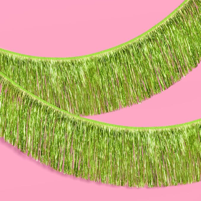 xo, Fetti Party Decorations Lime Green Fringe Banner - 4 ft. | Bachelorette Party Supplies, Birth... | Amazon (US)
