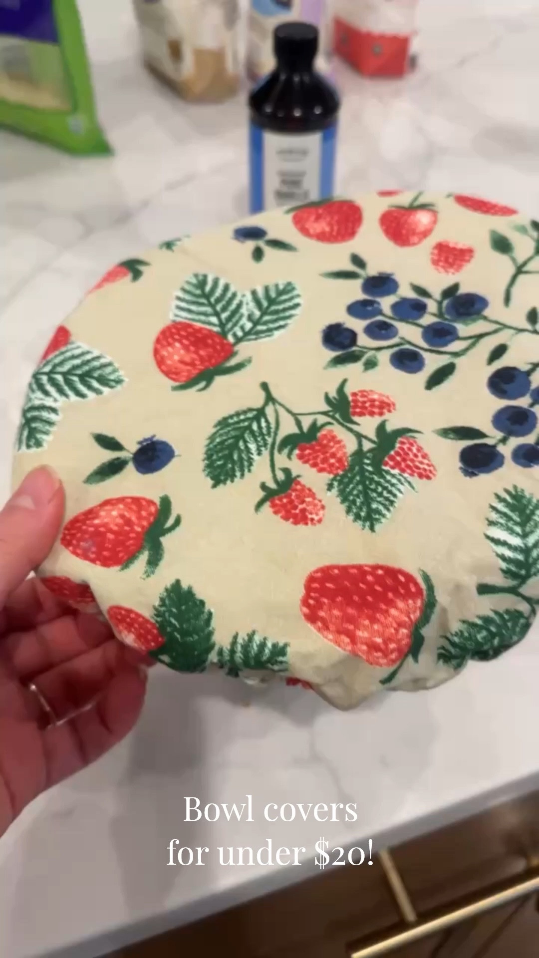 love these bowl covers for under $20 instead of using plastic wrap! #homegoods #kitchen #amazon 