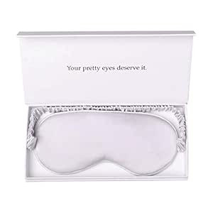 Silk Sleep Mask Light Blocking Luxury 100% Mulberry 19mm Silk Eye Mask Eye Cover Blindfold Ultra ... | Amazon (US)