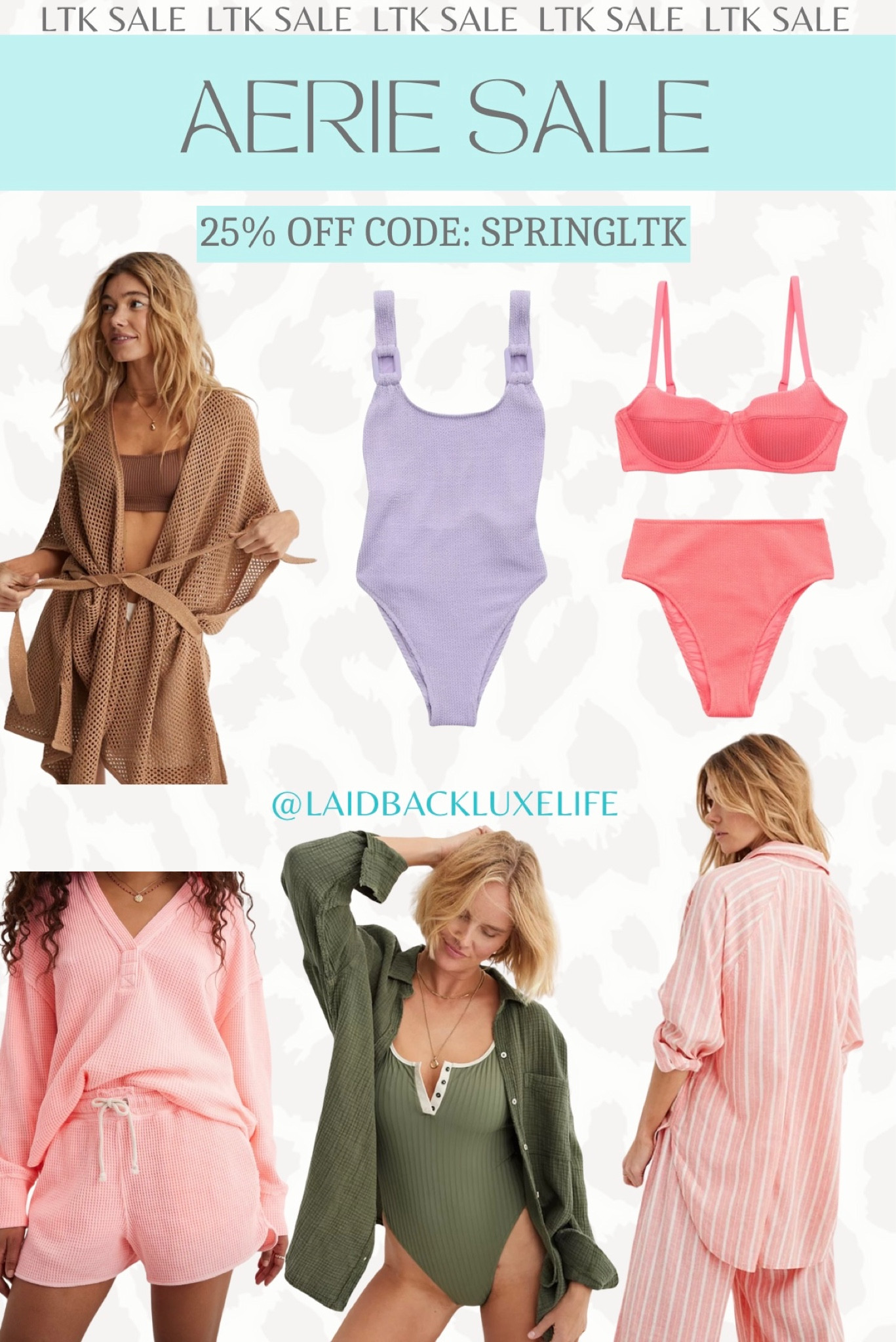 Aerie Sale, LTK Sale ends tonight! Use code: SPRINGLTK at checkout for 25% off! #LaidbackLuxeLife

Follow me for more fashion finds, beauty faves, and lifestyle, home decor, sales and more! So glad you’re here!! XO, Karma

#LTKSpringSale #LTKsalealert #LTKfindsunder100