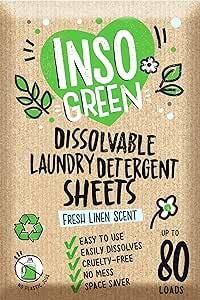 Eco Laundry Detergent Sheets - 80 Loads Laundry Sheets Detergent - 40 No Plastic Jug Washer Sheet... | Amazon (US)