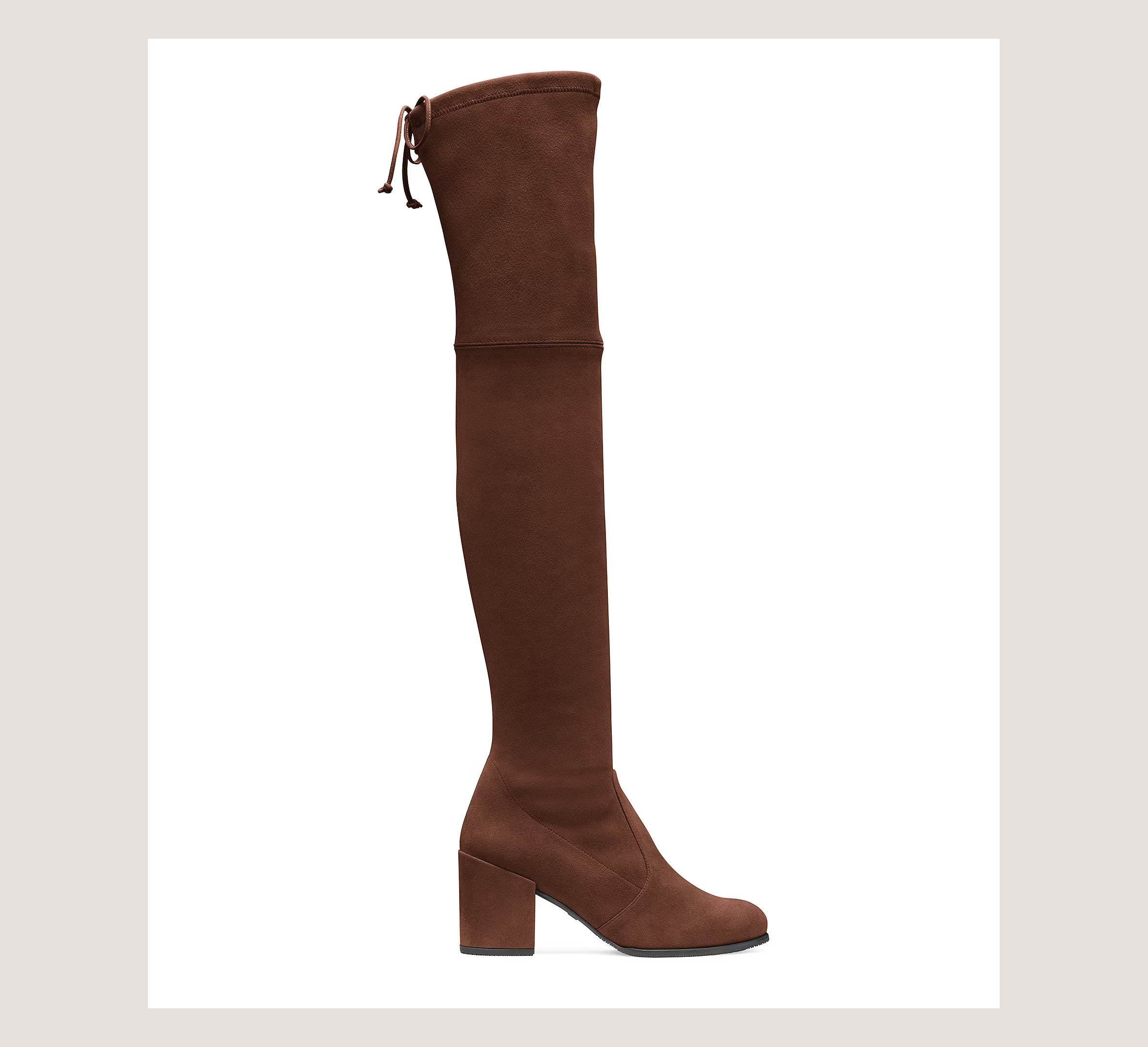 Stuart Weitzman Tieland Over-The-Knee, Walnut Brown Stretch Suede, Size: 5.5 Medium | Stuart Weitzman (US)