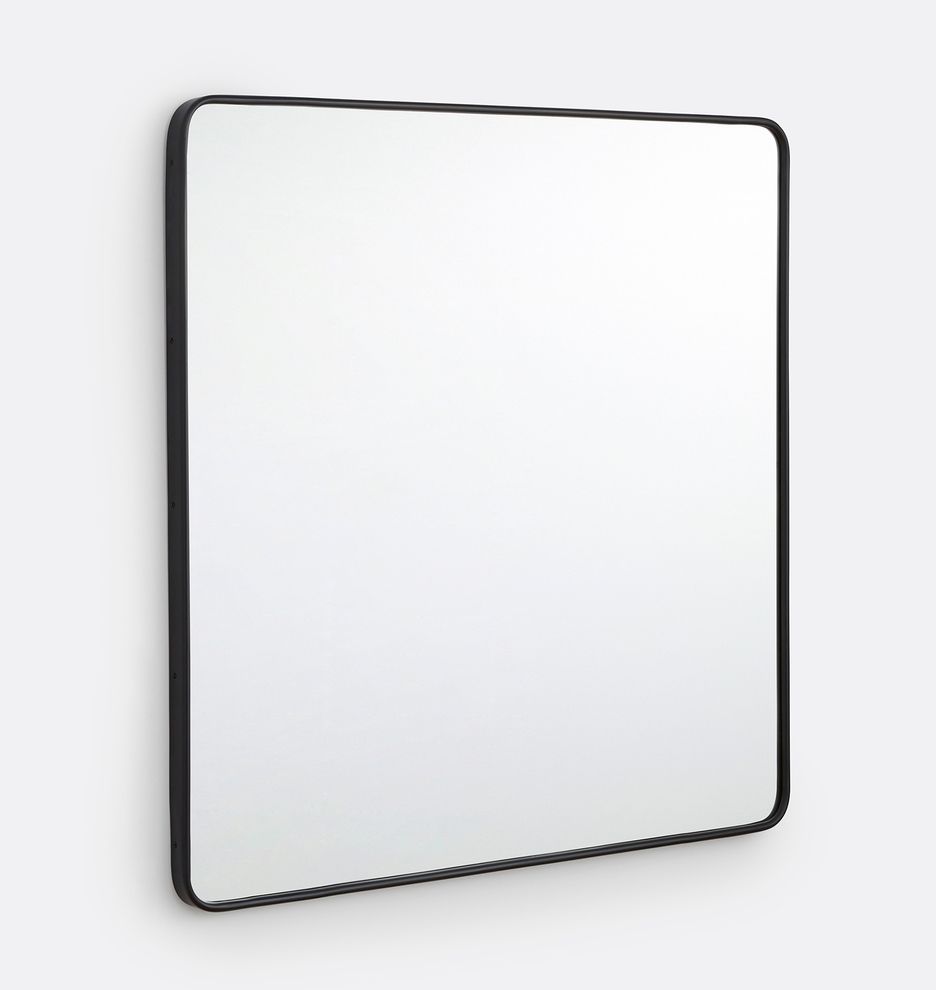 Rounded Square Metal Framed Mirror | Rejuvenation