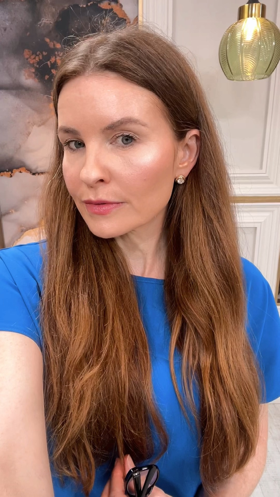 Full face of Laura geller makeup . These products are perfect for mature woman . They smooth , conceal and make your skin luminous without creasing . I am wearing shade fair for the foundation . Absolutely flawless finish . 

#LTKbeauty #LTKgiftguide #LTKluxury