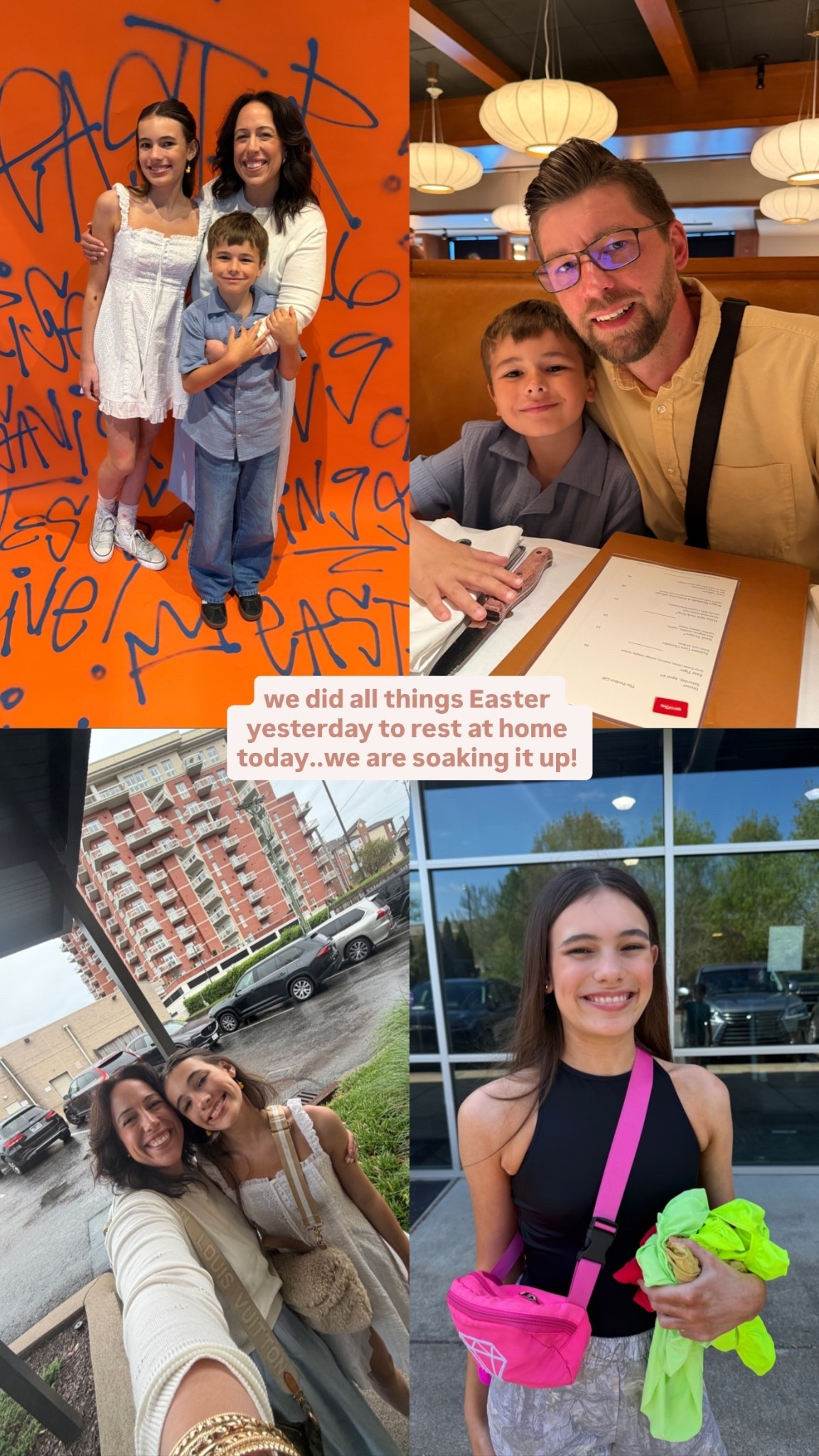 we did all things Easter yesterday to rest at home today..we are soaking it up!