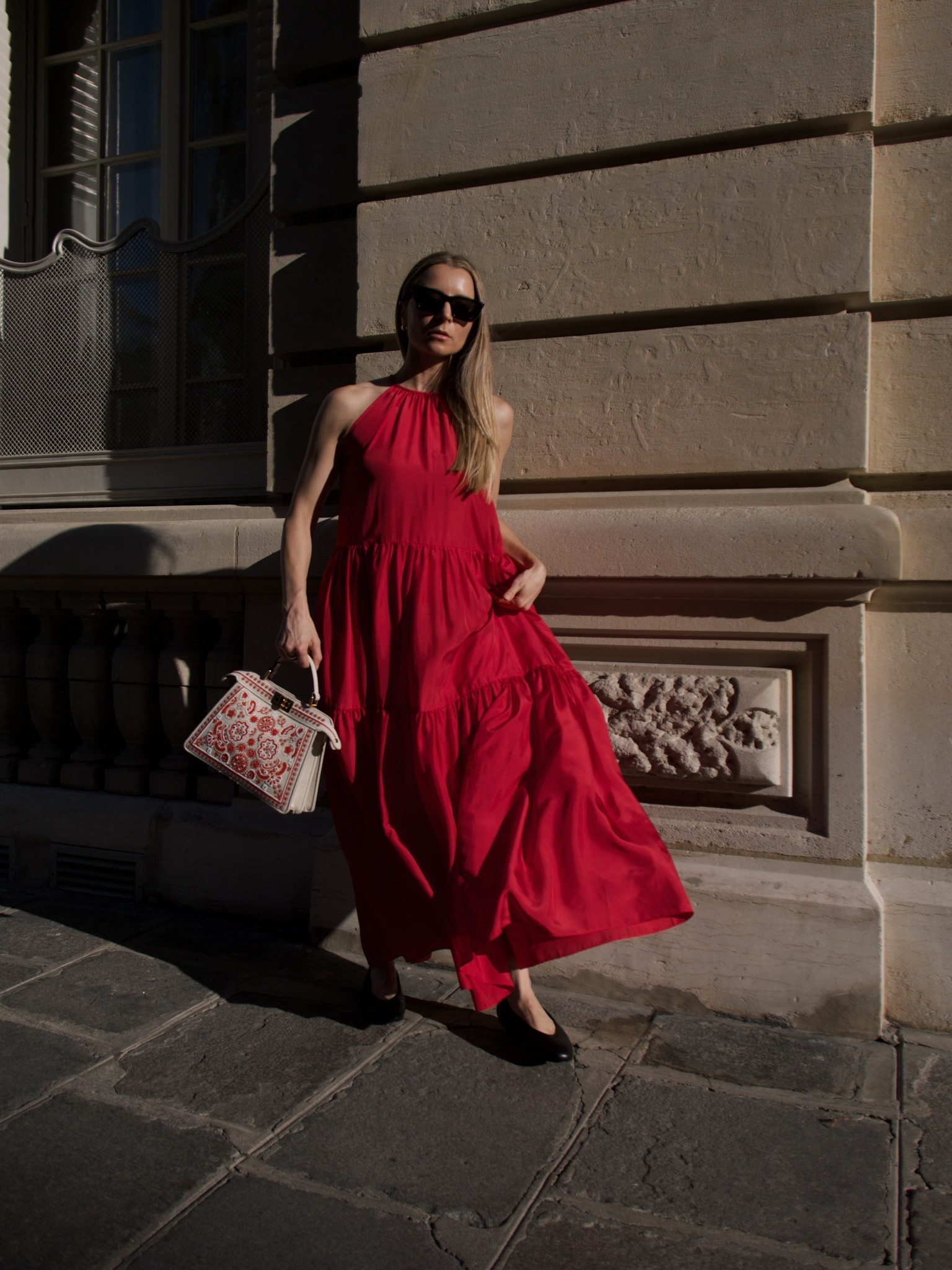 Summer in the city
The silk red dress