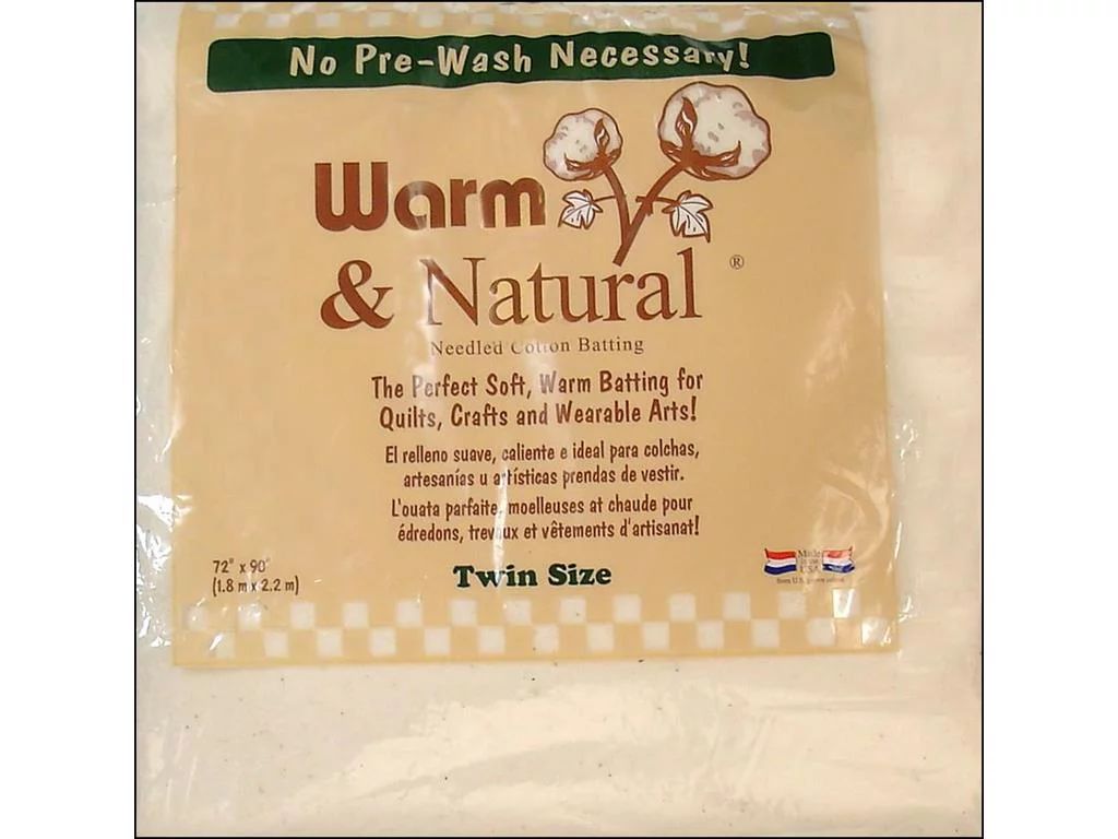 Warm Company - Warm & Natural Cotton Batting - Twin Size 72" x 90" - Walmart.com | Walmart (US)