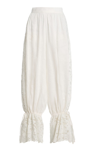 Exclusive La Isla Carlota Cotton Lace Wide-Leg Pants | Moda Operandi (Global)