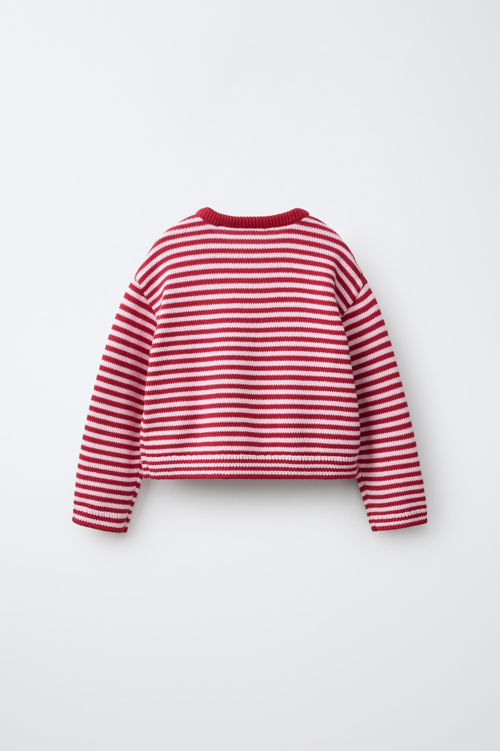 STRIPED AND CHERRY CARDIGAN | Zara US