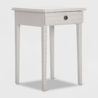 Jules End Table Nightstand with Drawer Light Gray - Adore Decor | Target