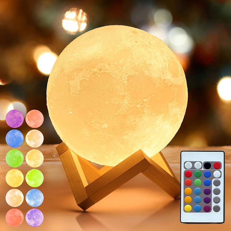 Mydethun 16 Colors Moon Lamp with 148 Combination Modes, Moon Light Mothers Day Gift for Women, L... | Amazon (US)