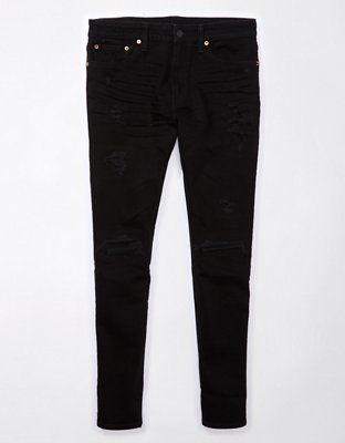 AE AirFlex+ Patched Ultrasoft Athletic Skinny Jean | American Eagle Outfitters (US & CA)