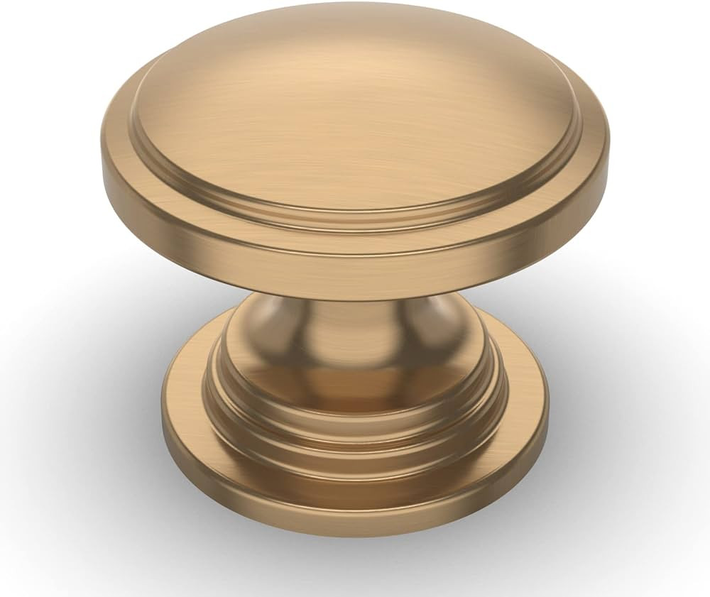 Amerdeco 25 Pack 1-1/4 inch Kitchen Cabinet Knobs Champagne Bronze Cabinet Knobs Bedroom Dresser ... | Amazon (US)