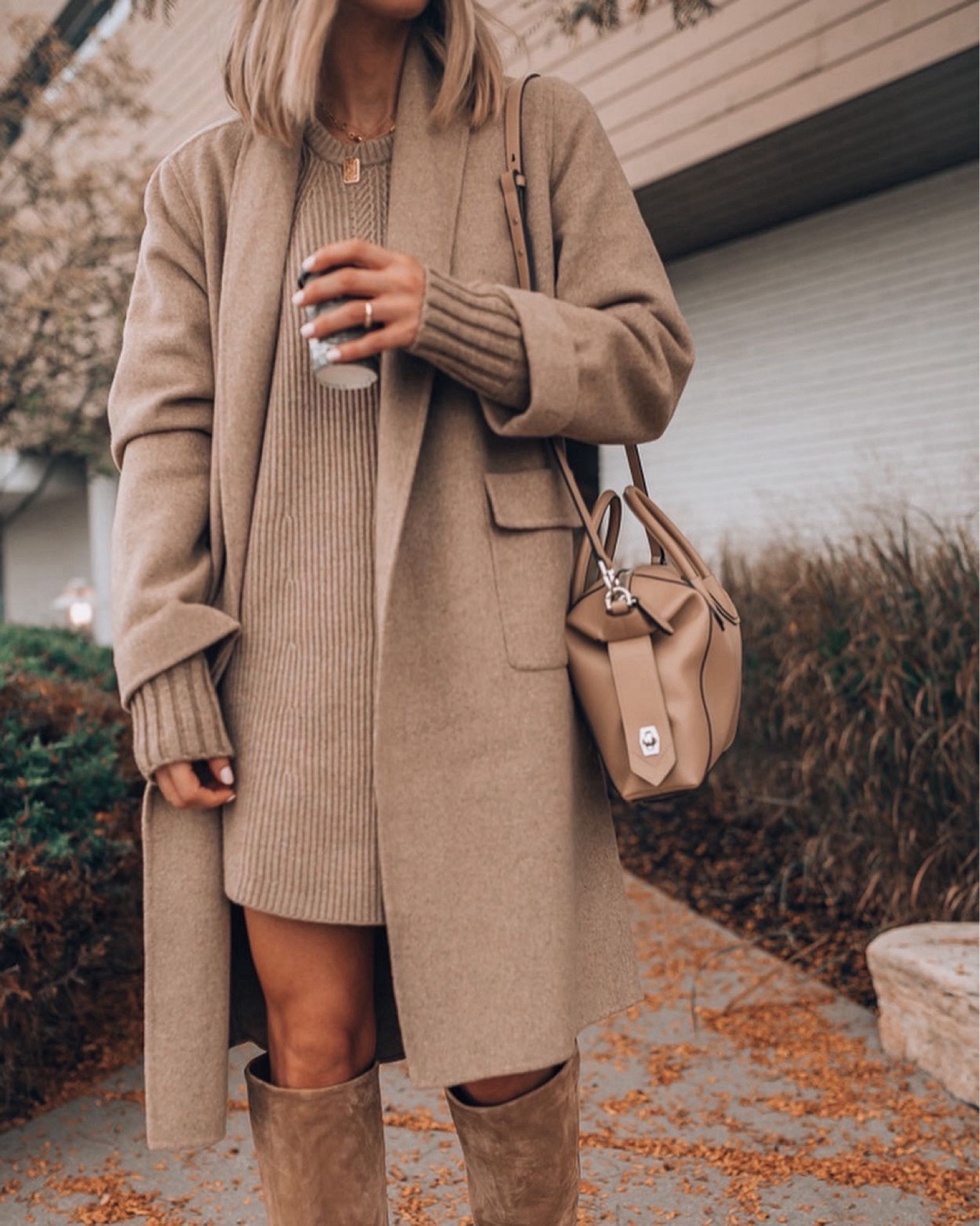 The icon coat pairs perfectly with a sweater dress and boots. An instant fall look. 

#LTKSeasonal